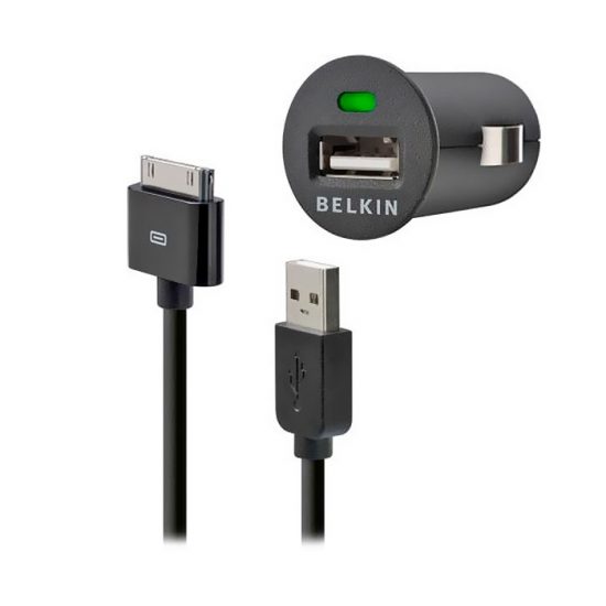 Belkin Car charger 1USB 2.1A + iPhone4